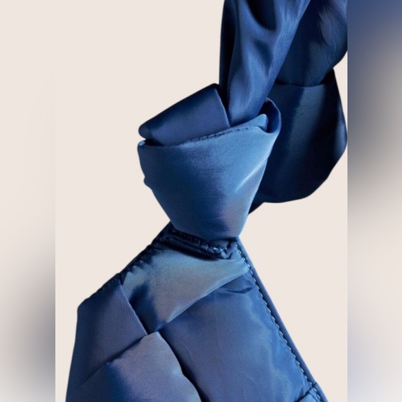 Anthropologie Urban Originals Knotted On The Go Bag, Recycled Nylon/Vegan, Blue - Picture 2 of 7